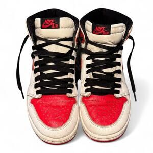 US 8 Air Jordan 1 Retro High OG “Heritage” – White/Red 2022